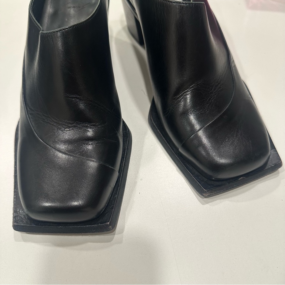 Sunnei black Leather Mule Heels - Picture 5 of 10